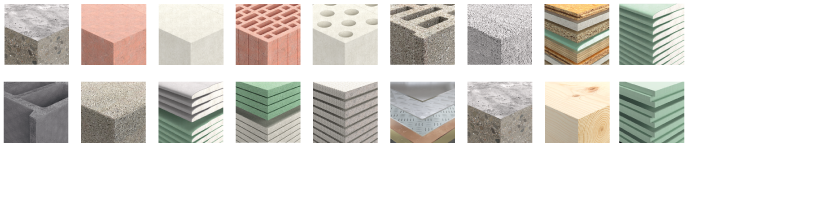 Baustellenmaterialien – Auswahl von Baustoffen für unterschiedliche Anwendungen Verschiedene Baustellenmaterialien – Beton, Ziegel, Holz, Gips und mehr