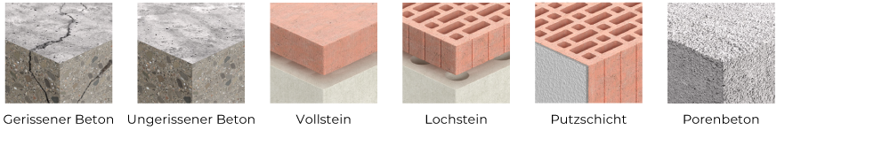 Baustellenmaterialien – Auswahl von Baustoffen für unterschiedliche Anwendungen Verschiedene Baustellenmaterialien – Beton, Ziegel, Holz, Gips und mehr